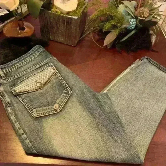 Tru Luxe Jeans Denim - Tru Luxe Embellished Jeans Size 6